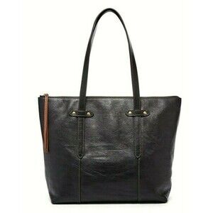 New Fossil Felicity Tote Leather Black